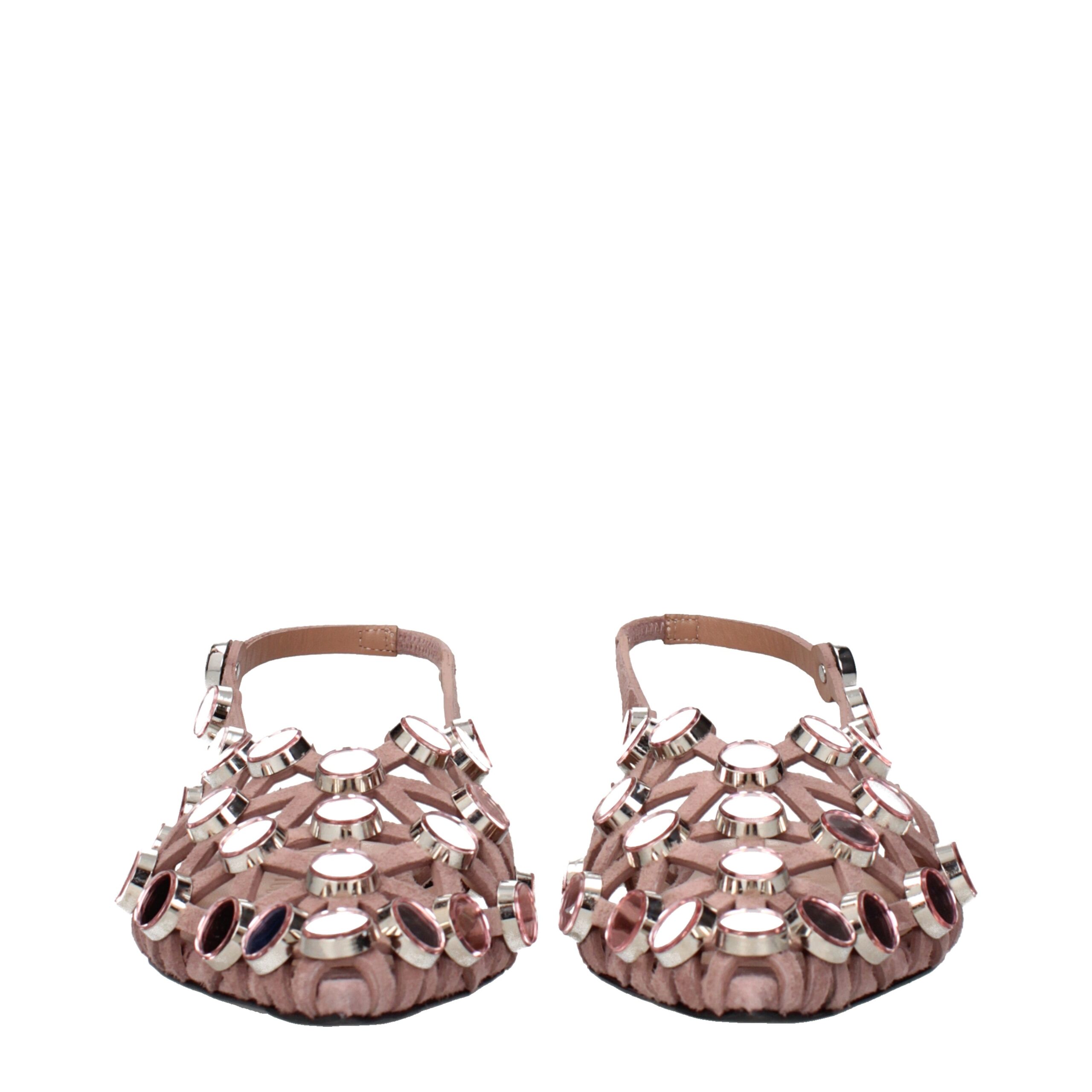 The Attico Pink Leather Ballet Flats - Image 3