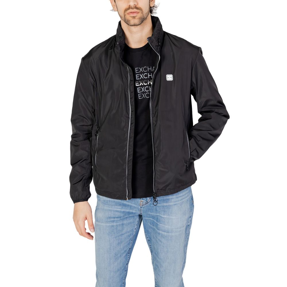 Armani Exchange Black Polyester Shell Jacket - Image 4