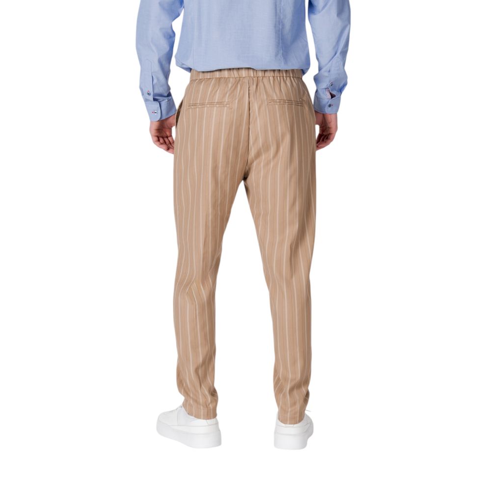 Gianni Lupo Beige Polyester Casual Pants - Image 2
