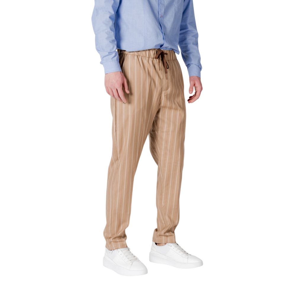 Gianni Lupo Beige Polyester Casual Pants - Image 4