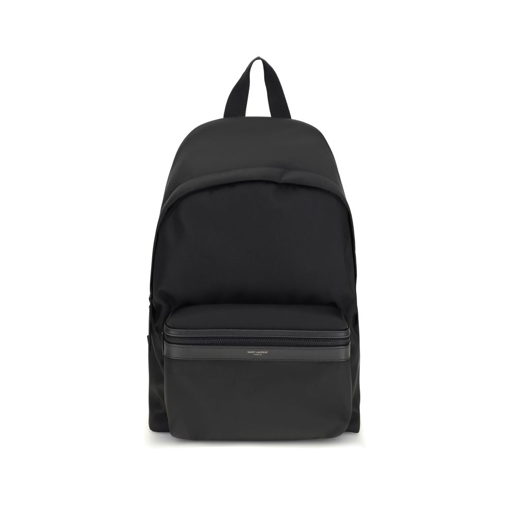 Saint Laurent Black Recycled Polyamide Backpack