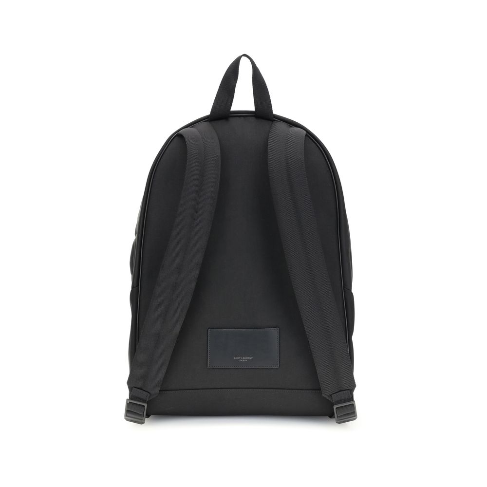 Saint Laurent Black Recycled Polyamide Backpack - Image 2