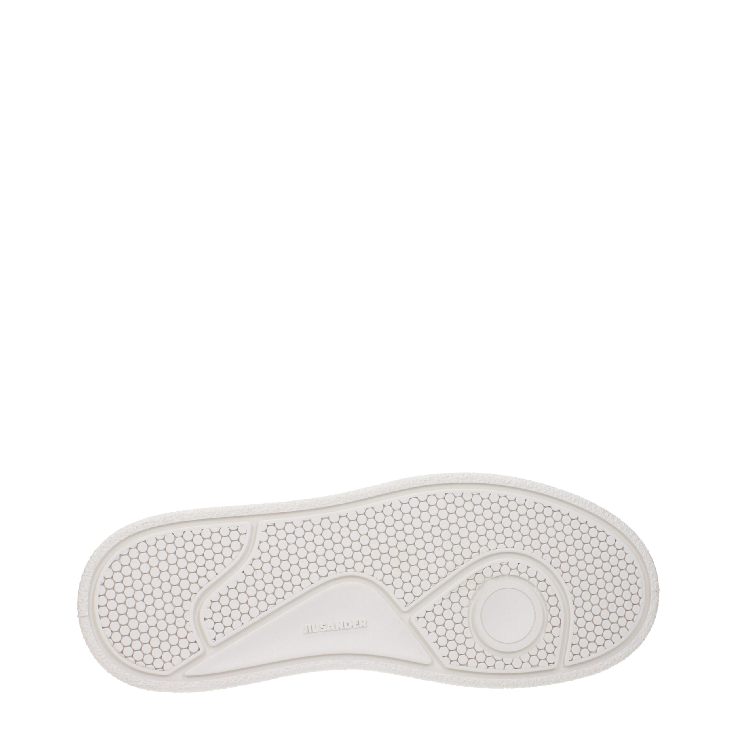 Jil Sander White Leather Platform Sneakers - Image 5