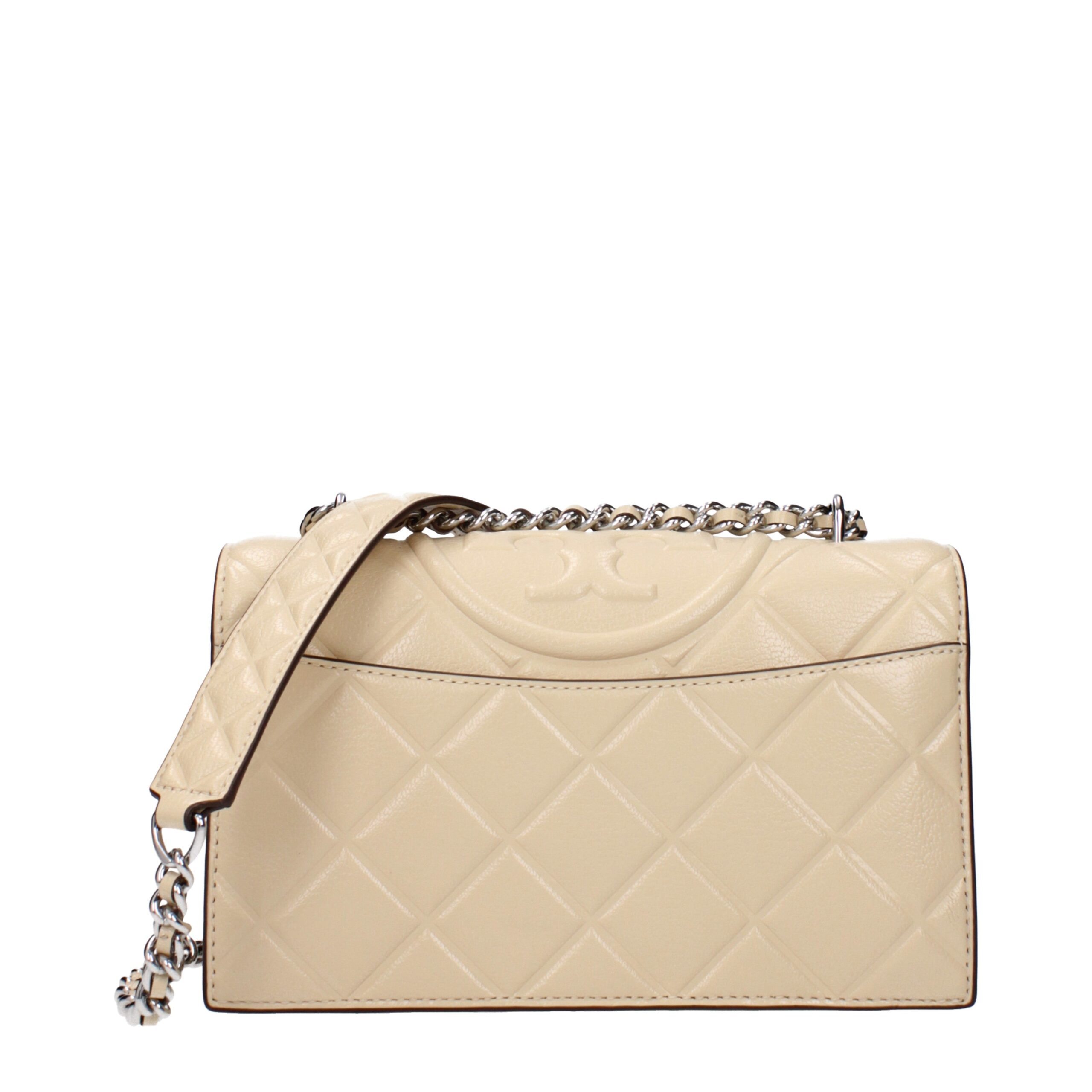 Tory Burch Beige Leather Crossbody Bag - Image 3