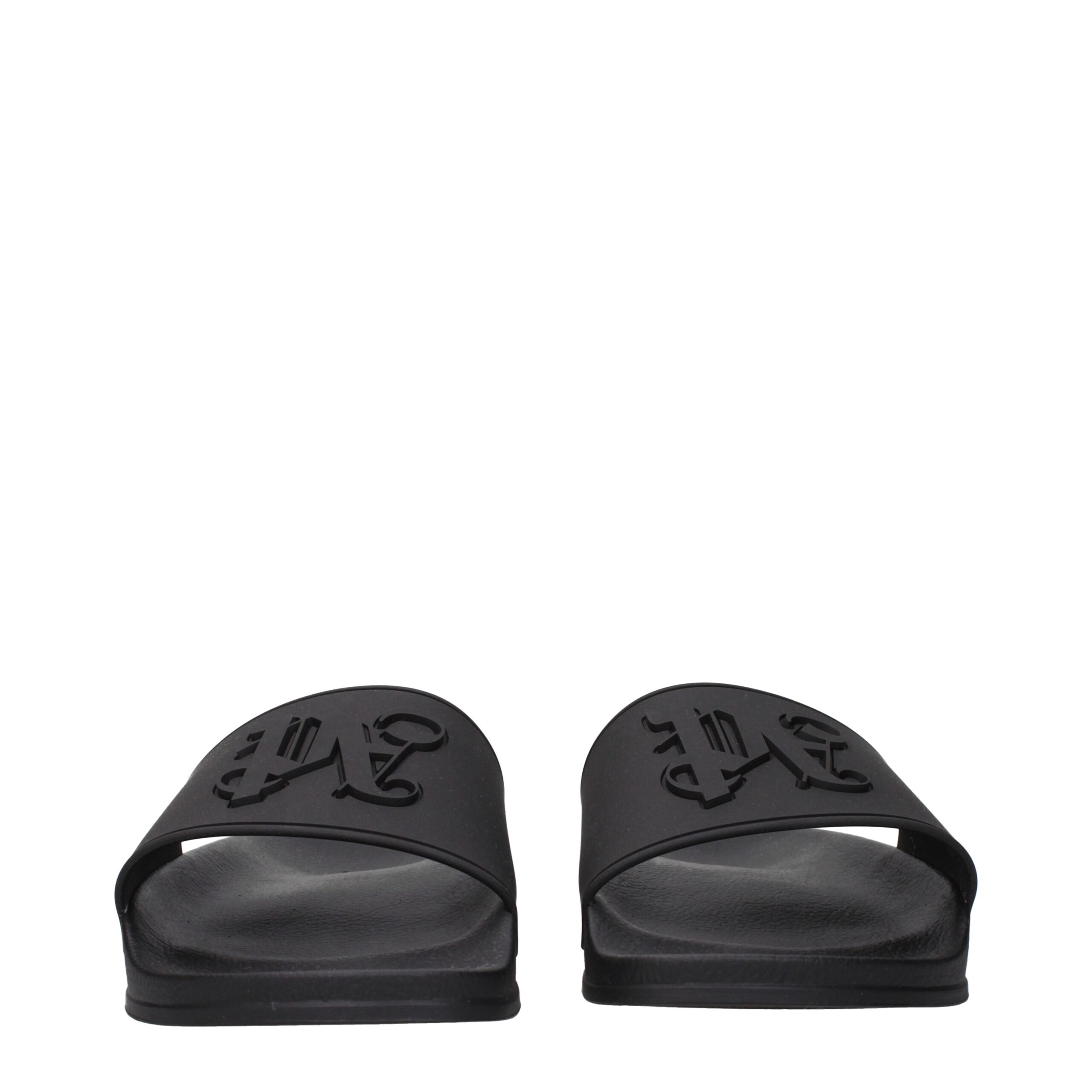Palm Angels Black Cotton Slippers - Image 3