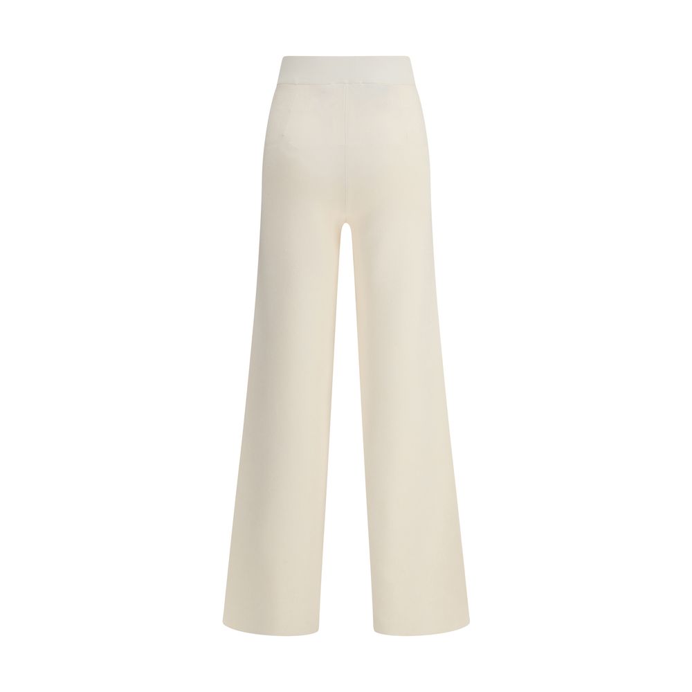 Max Mara Cream Viscose Casual Pants - Image 2