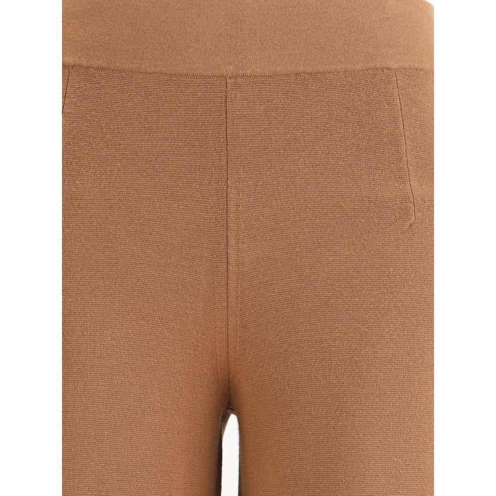 Max Mara Brown Viscose Casual Pants - Image 3
