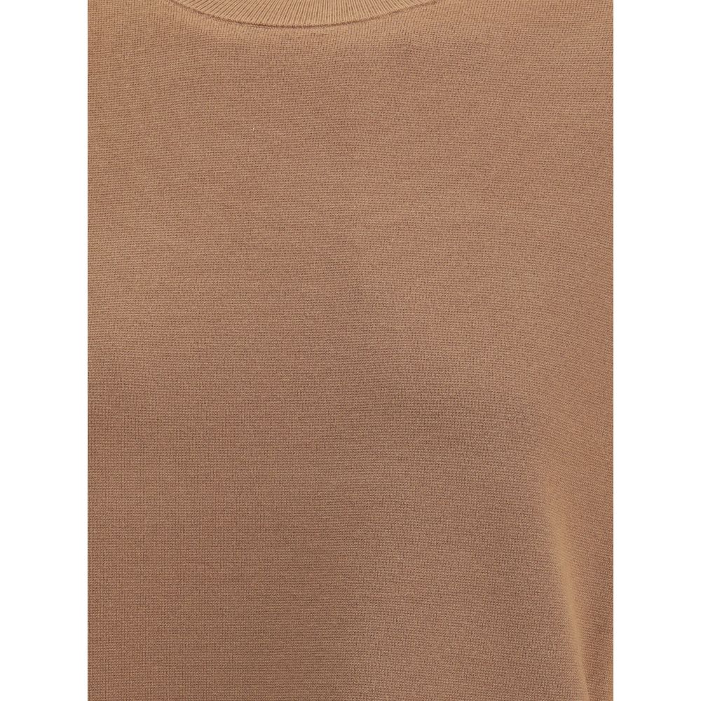Max Mara Brown Polyester T-Shirt - Image 3