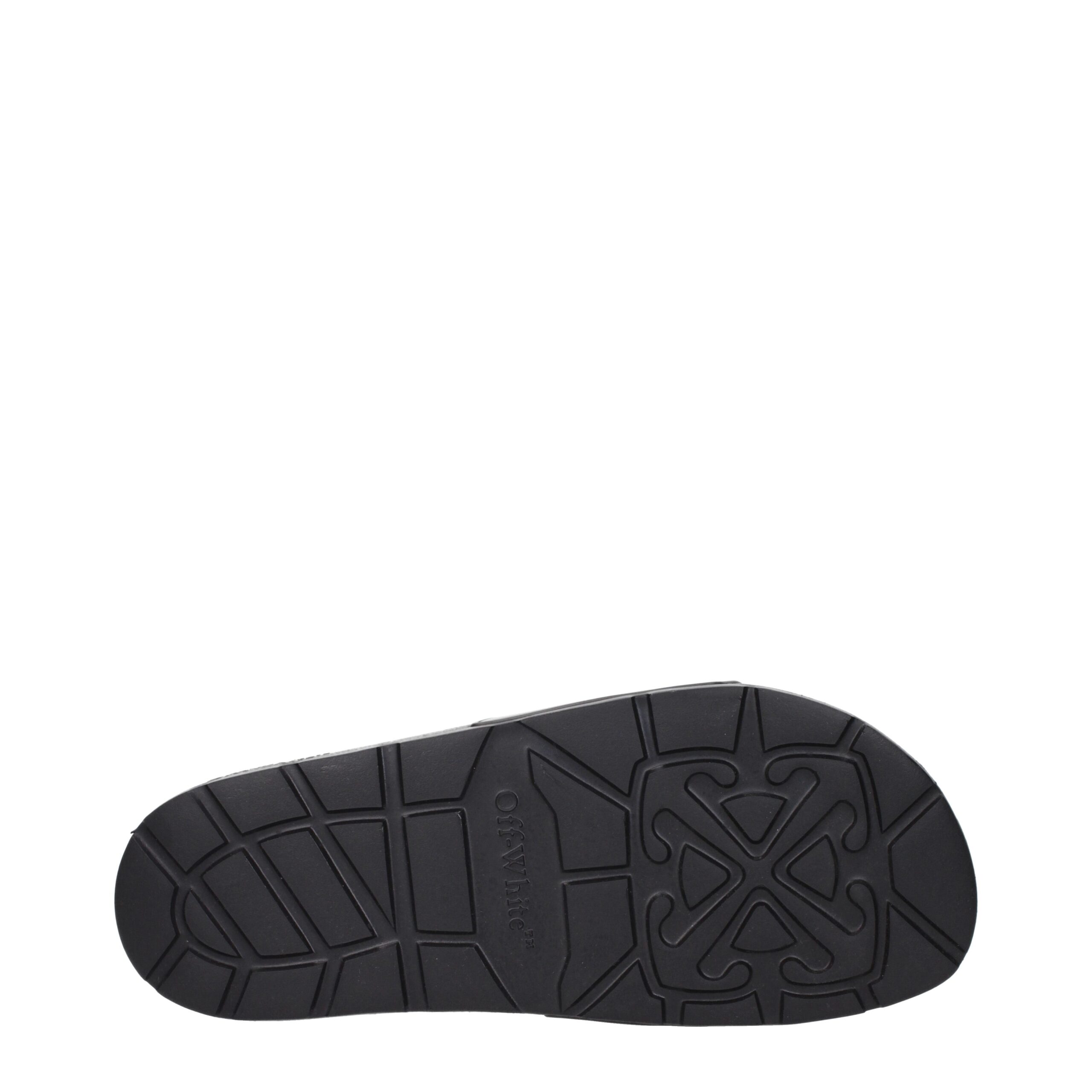 Off-White Black Cotton Slippers - Image 5