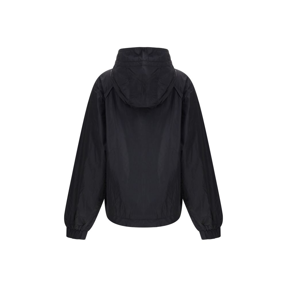 Ganni Black Nylon Shell Jacket - Image 2