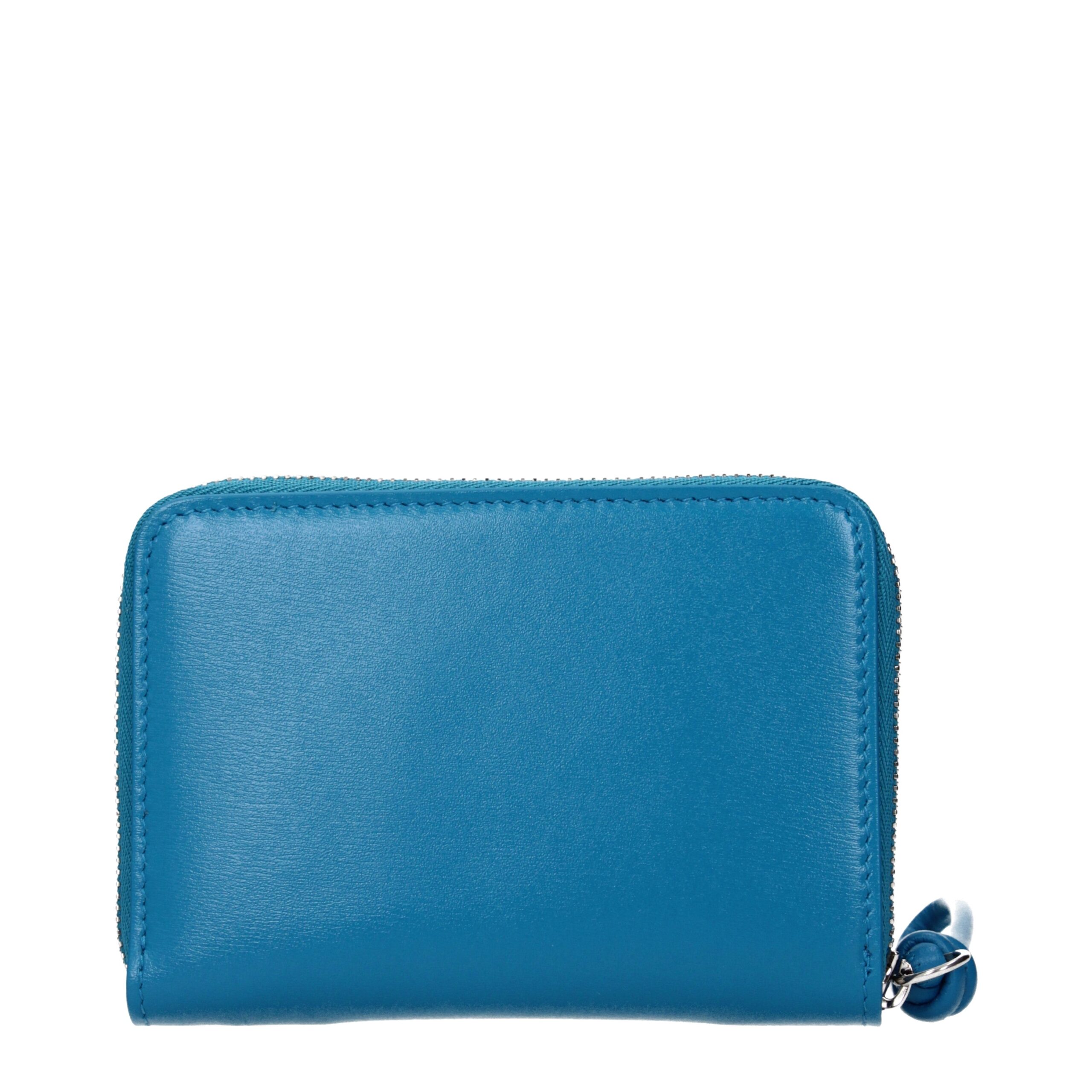 Jil Sander Blue Leather Wallet - Image 2