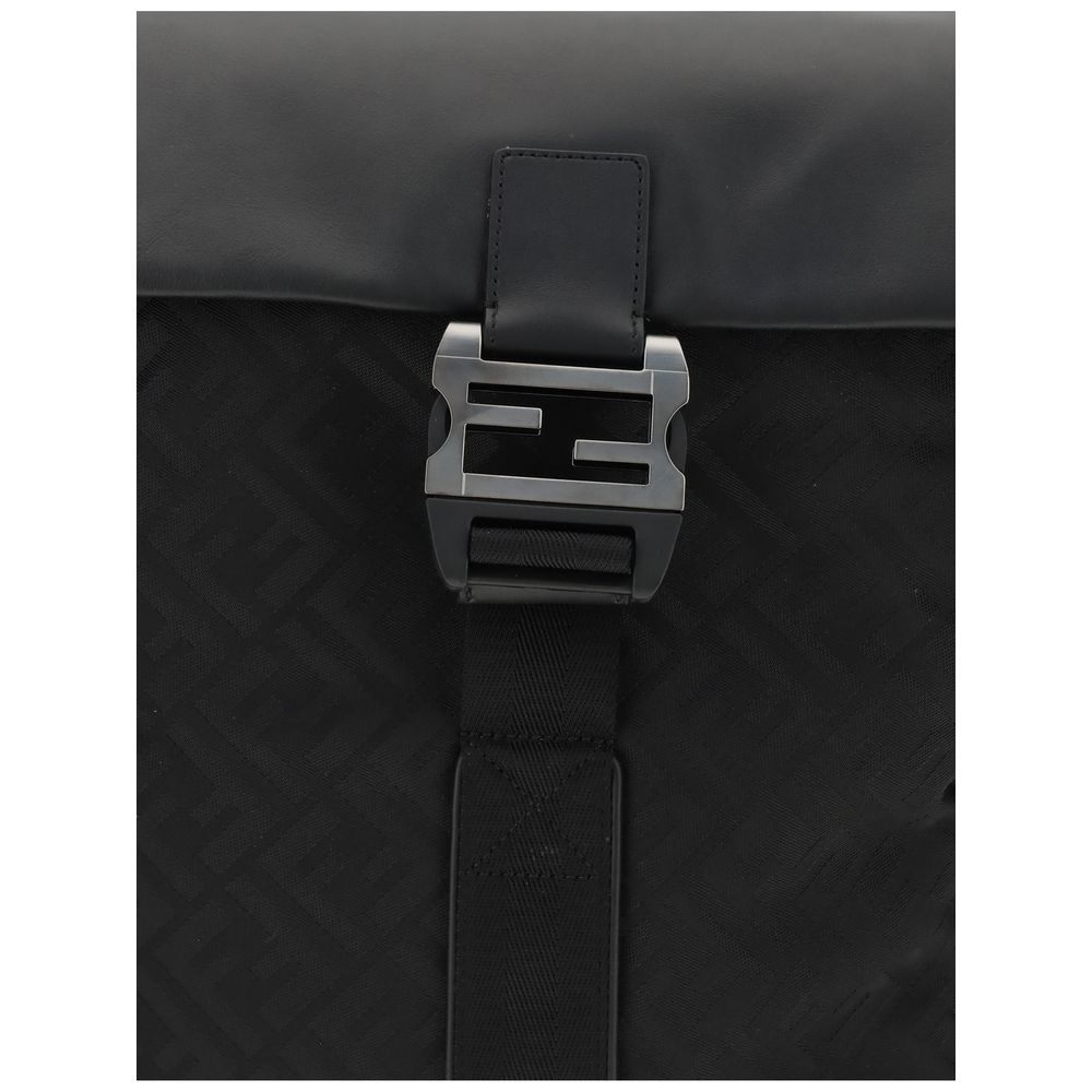Fendi Black Nylon Shoulder Bag - Image 3