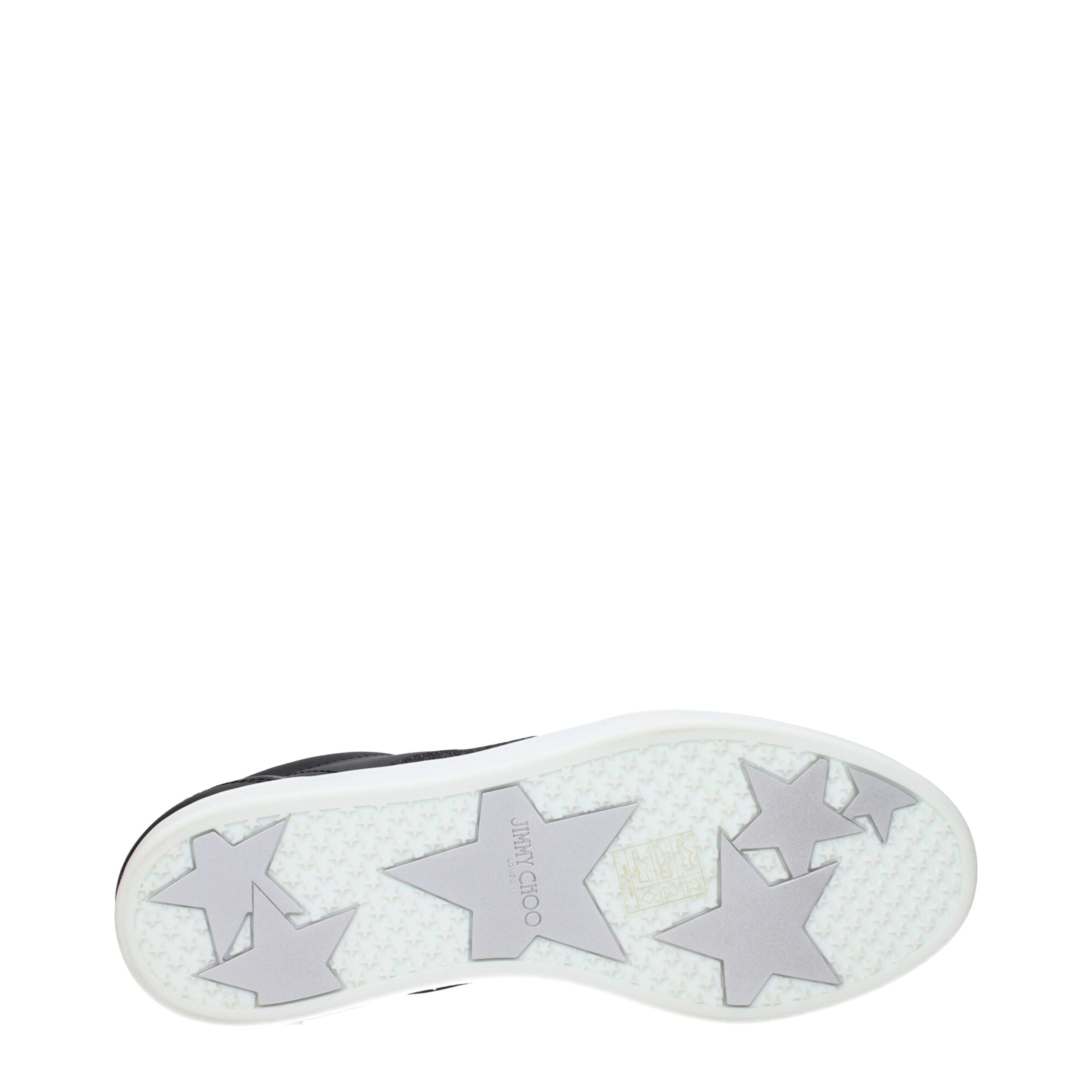 Jimmy Choo Black Leather Low Top Sneakers - Image 5