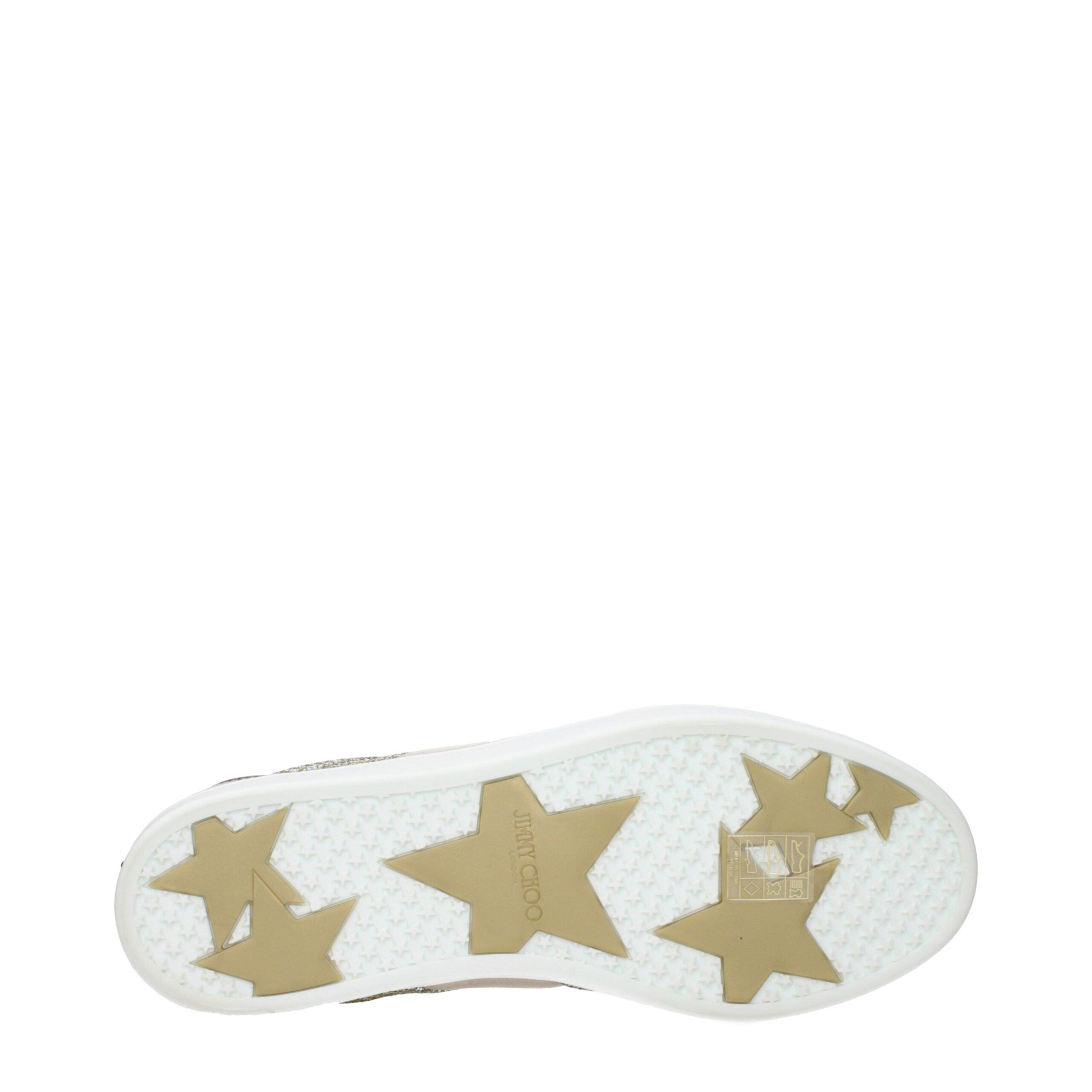 Jimmy Choo Gold Leather Sneakers - Image 5