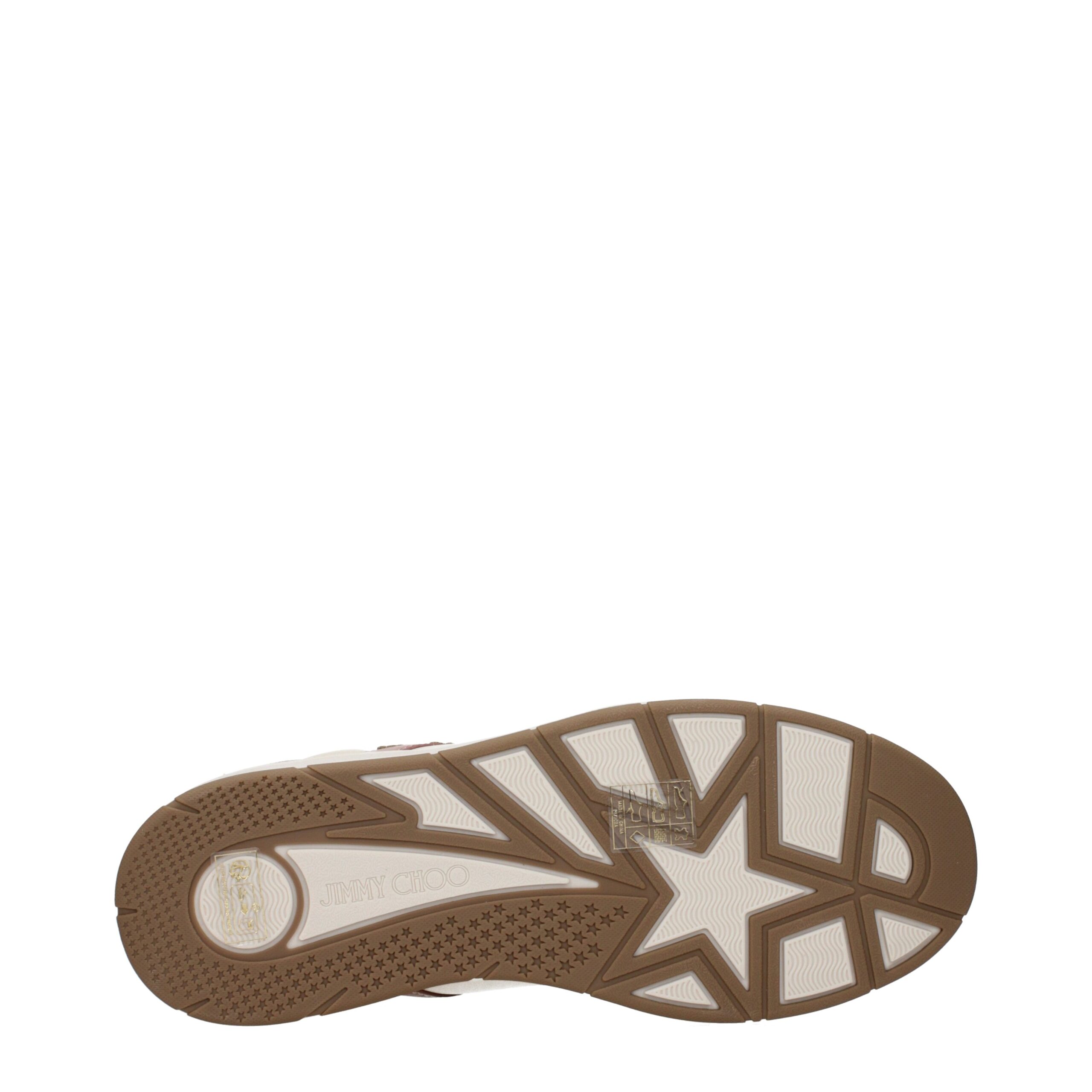 Jimmy Choo Pink Leather Low Top Sneakers - Image 5