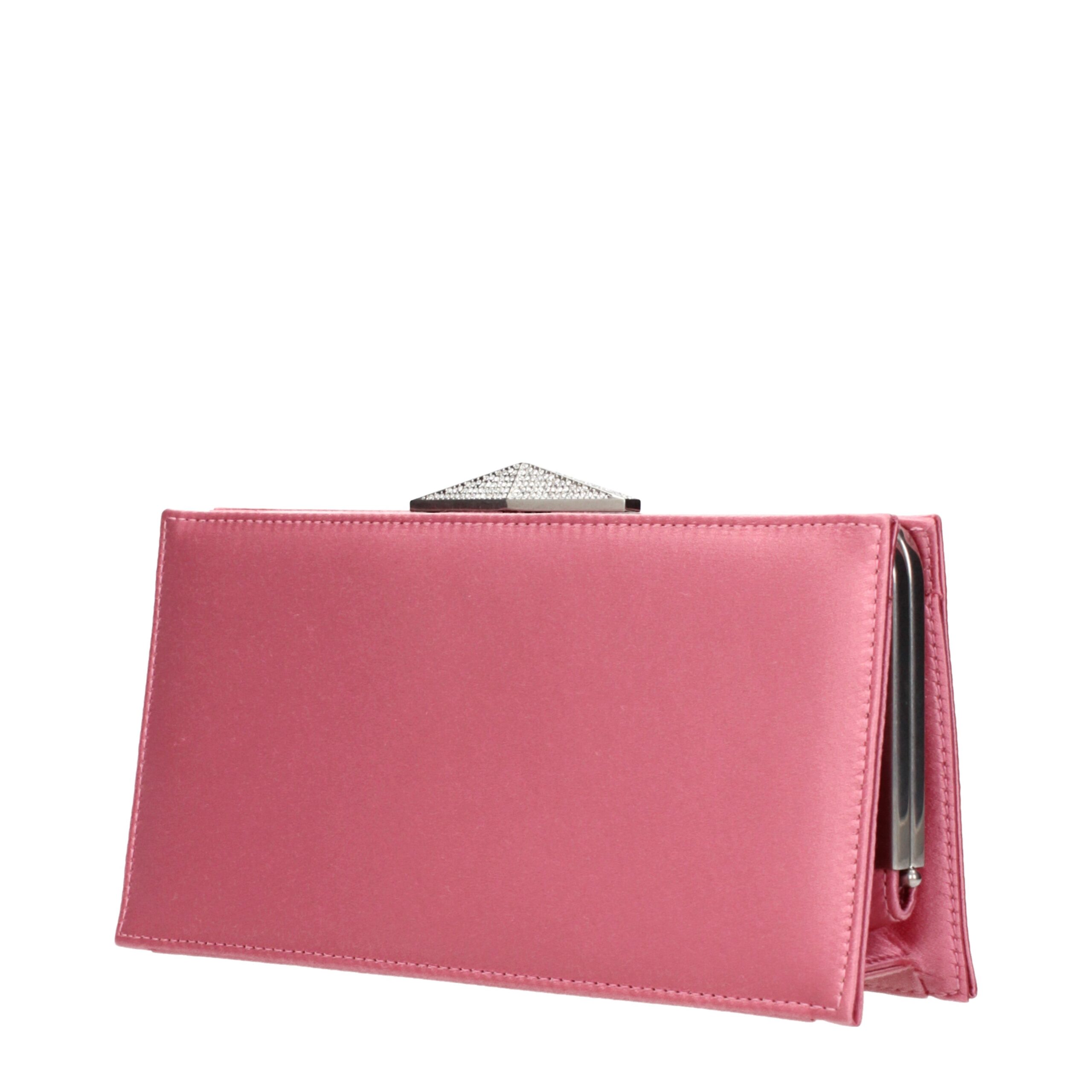 Jimmy Choo Pink Satin Clutch Bag - Image 2