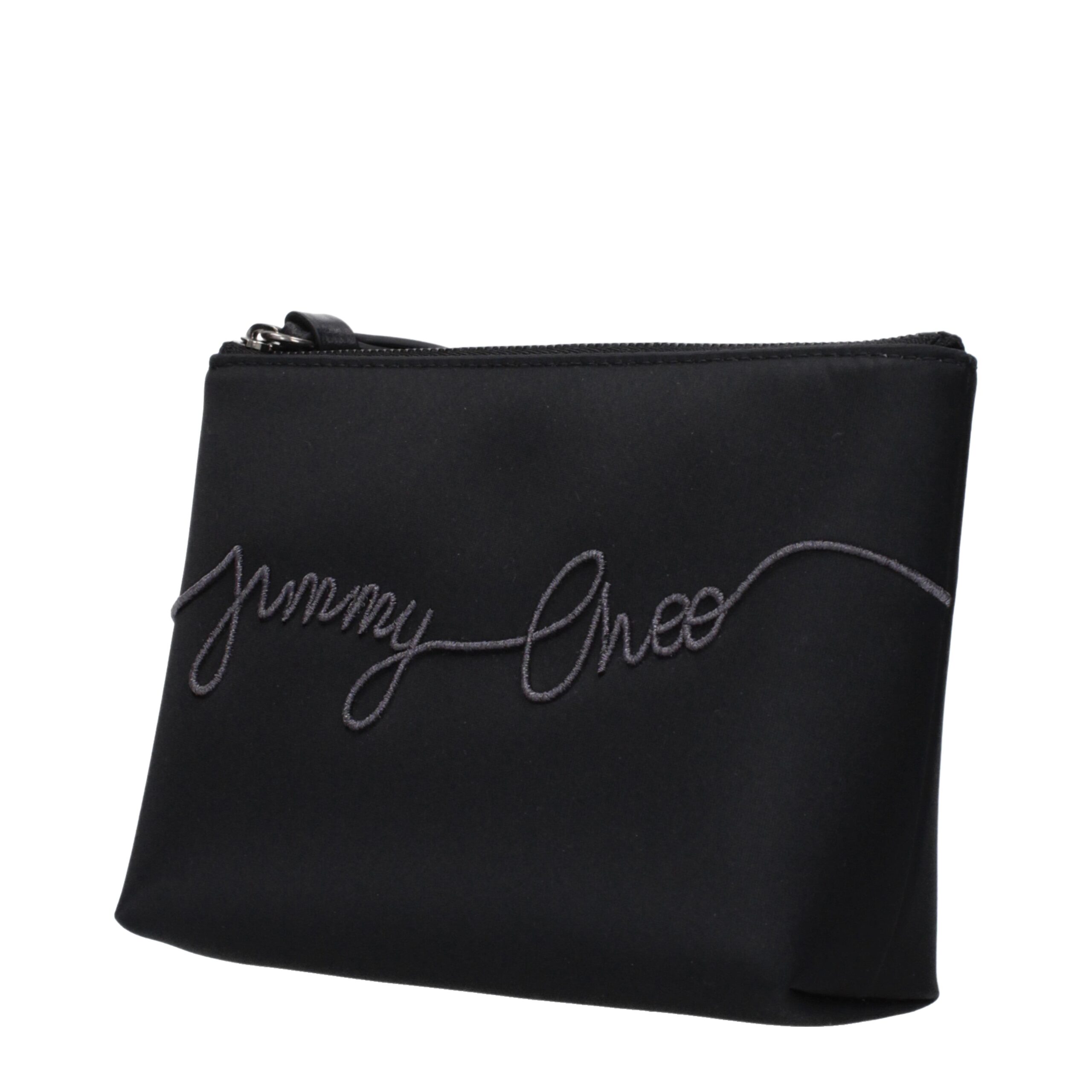 Jimmy Choo Black Satin Clutch Bag - Image 2