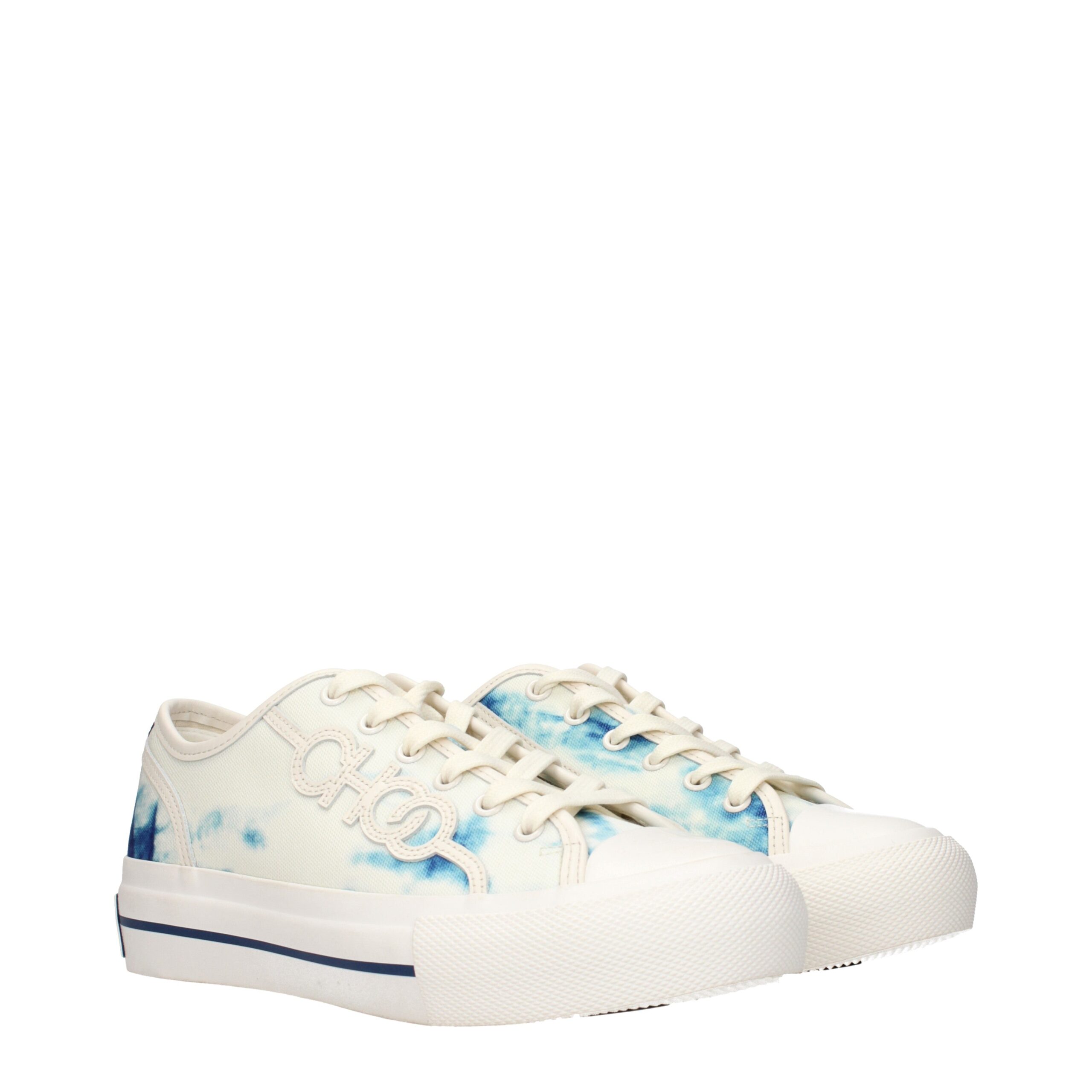 Jimmy Choo Beige Fabric Low Top Sneakers - Image 2