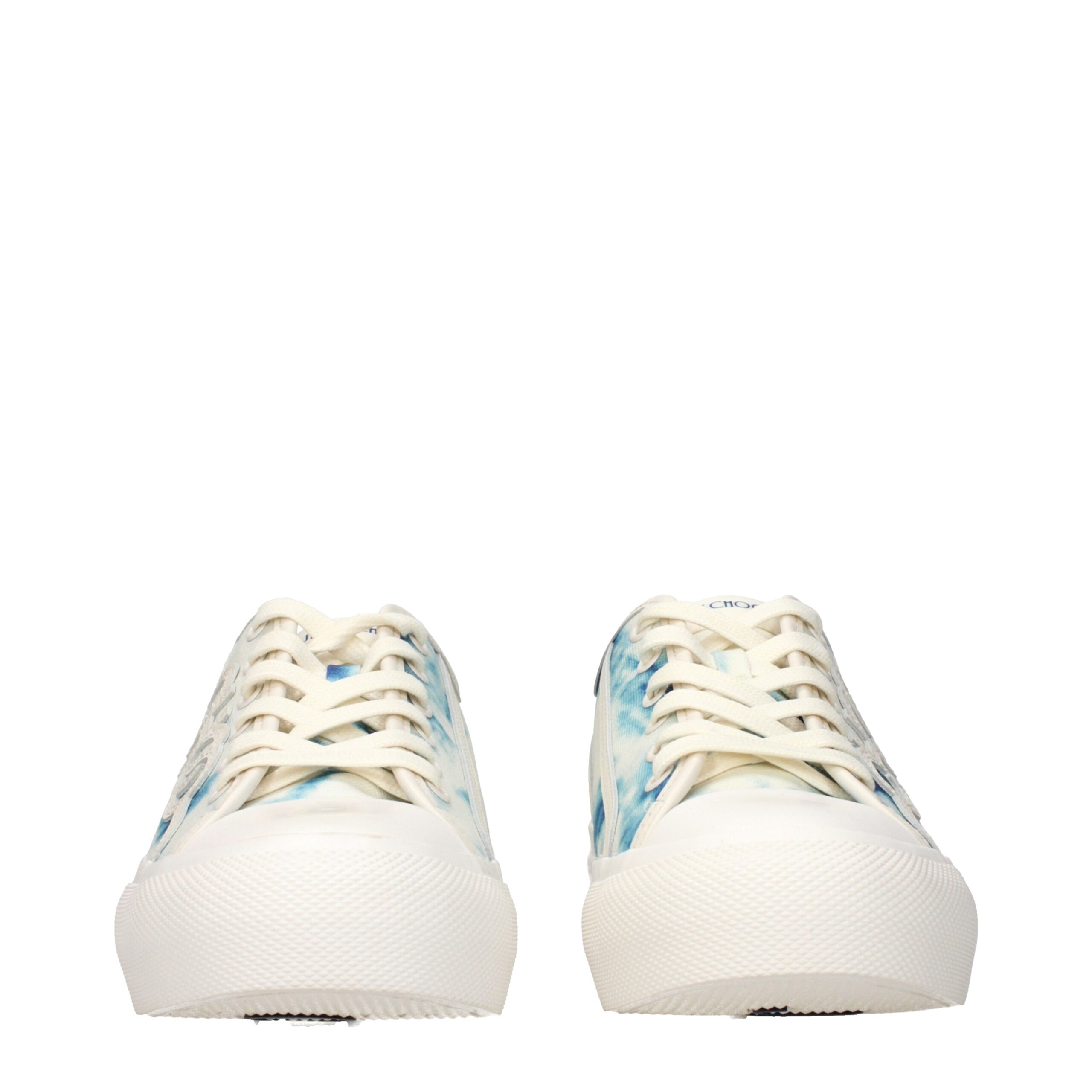 Jimmy Choo Beige Fabric Low Top Sneakers - Image 3