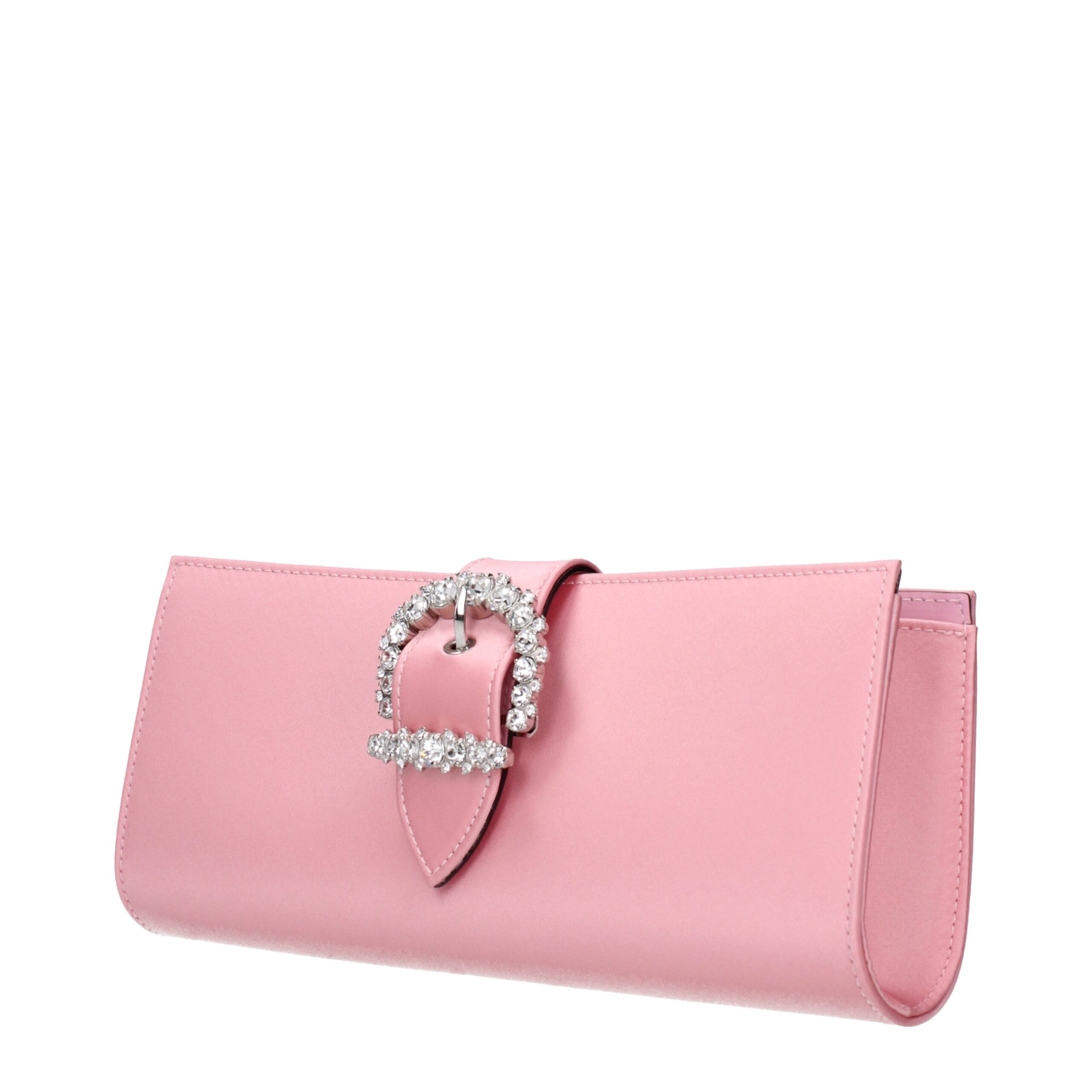 Jimmy Choo Pink Satin Clutch Bag - Image 2