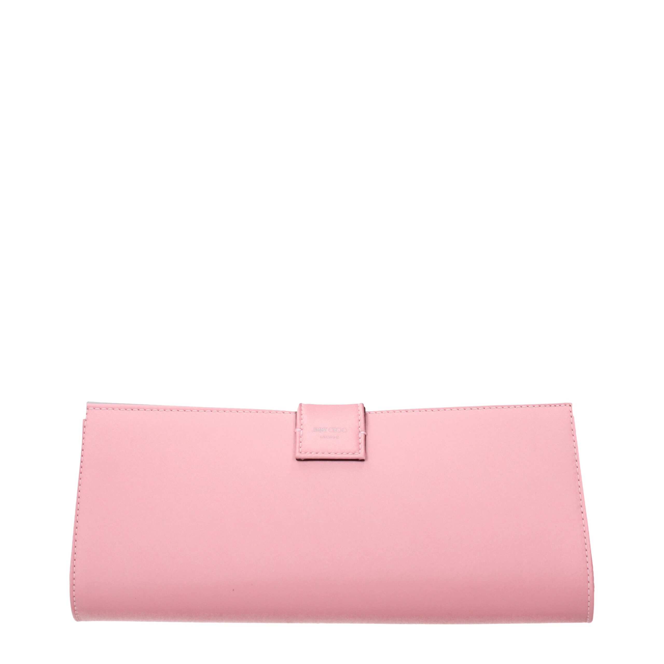 Jimmy Choo Pink Satin Clutch Bag - Image 4