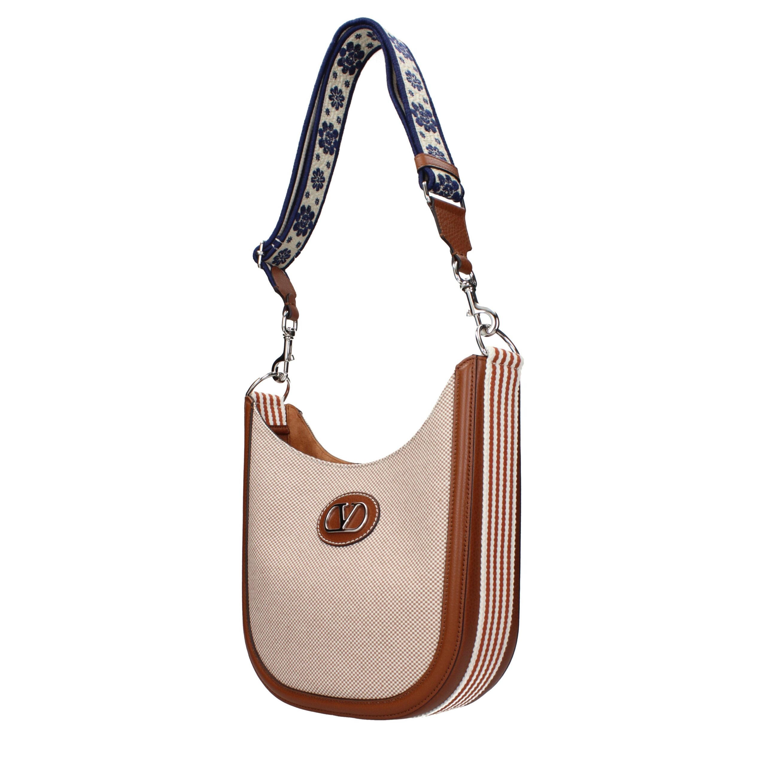 Valentino Garavani Beige Fabric Crossbody Bag - Image 2