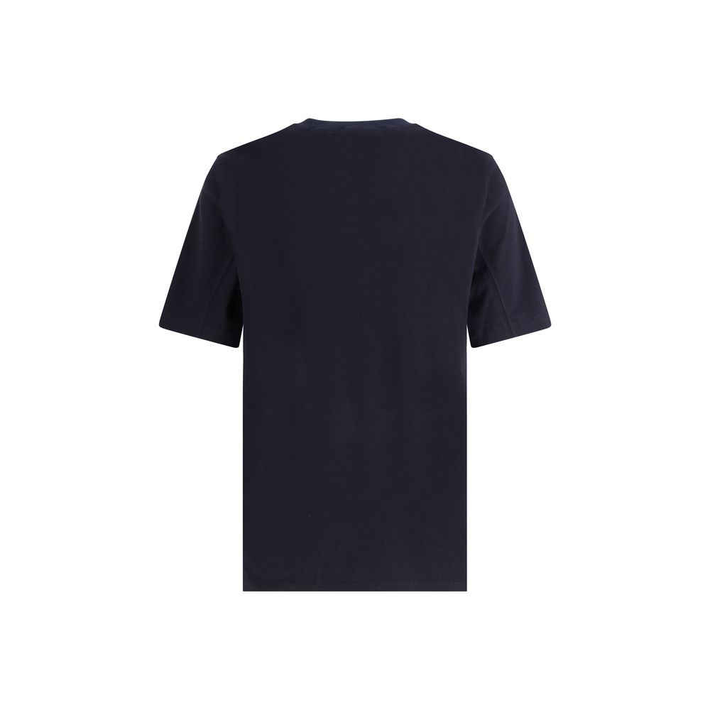 Brunello Cucinelli Blue Cotton T-Shirt - Image 2