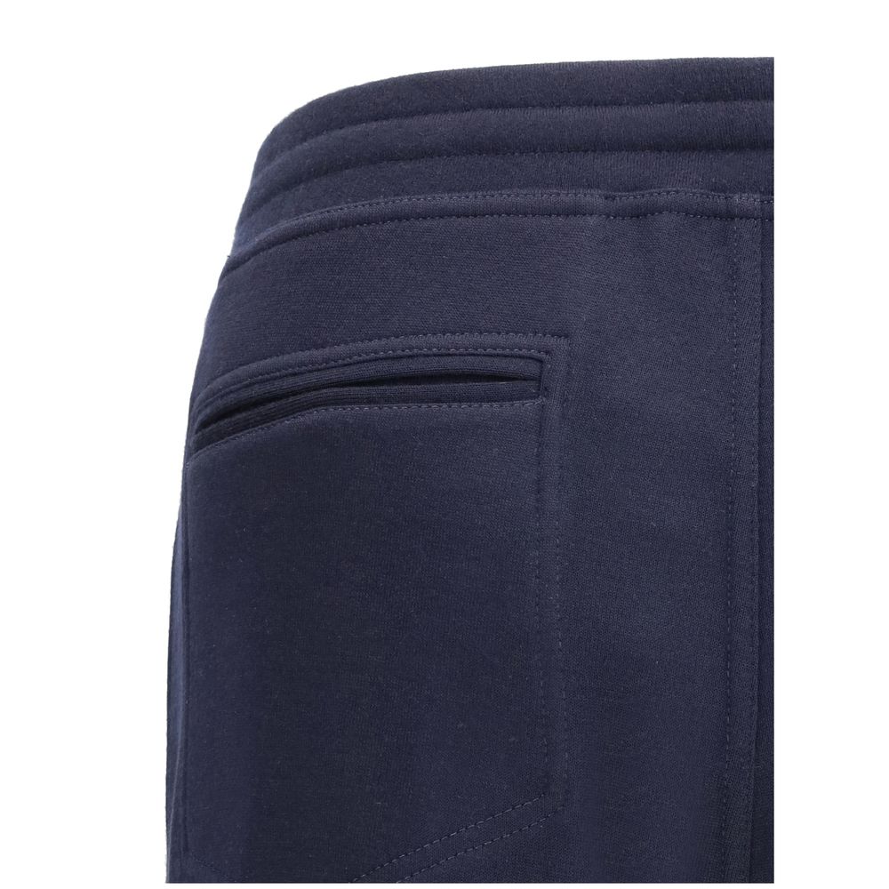 Brunello Cucinelli Blue Cashmere Casual Pants - Image 3