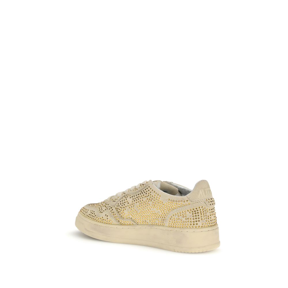 Autry Beige Rubber Low Top Sneakers - Image 3