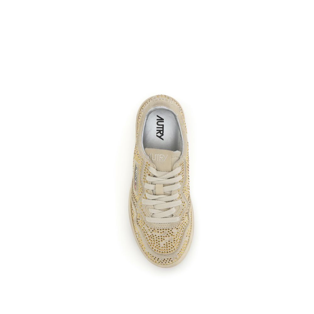 Autry Beige Rubber Low Top Sneakers - Image 4