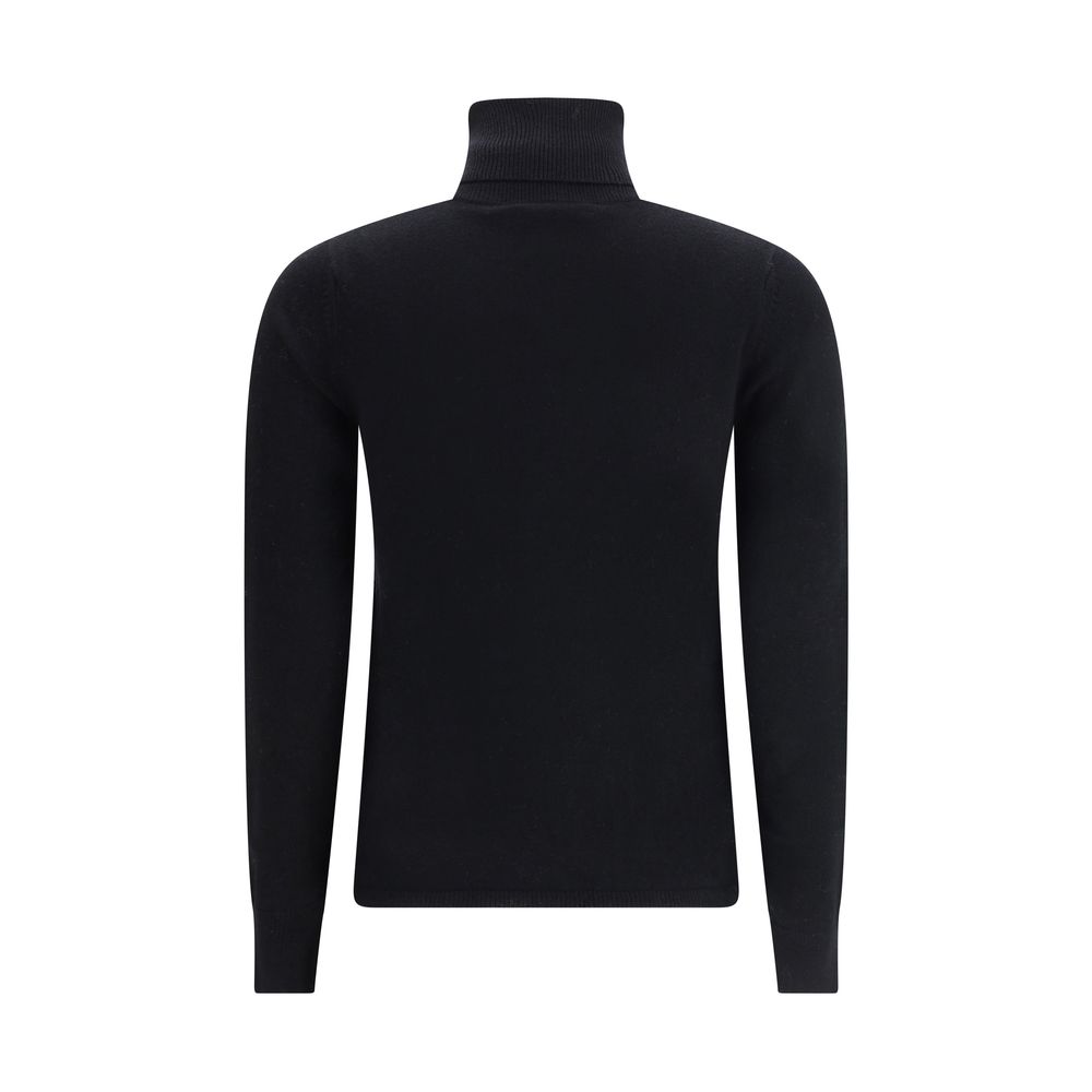 Max Mara Black Wool Turtleneck - Image 2