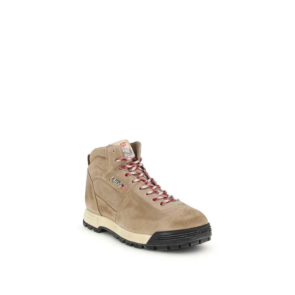 Autry Beige Rubber Lace-Up Boots - Image 2