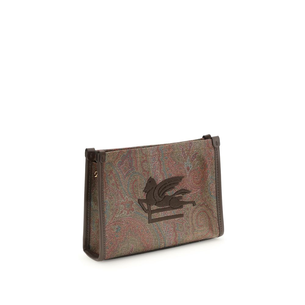 Etro Brown Calf Leather Bos Taurus Clutch Bag - Image 2