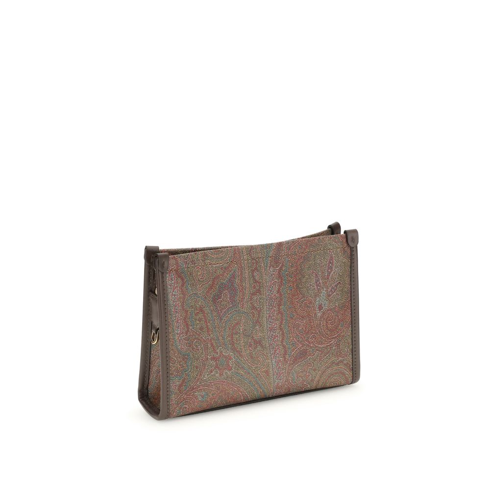 Etro Brown Calf Leather Bos Taurus Clutch Bag - Image 3
