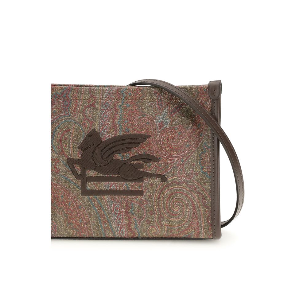 Etro Brown Calf Leather Bos Taurus Clutch Bag - Image 4