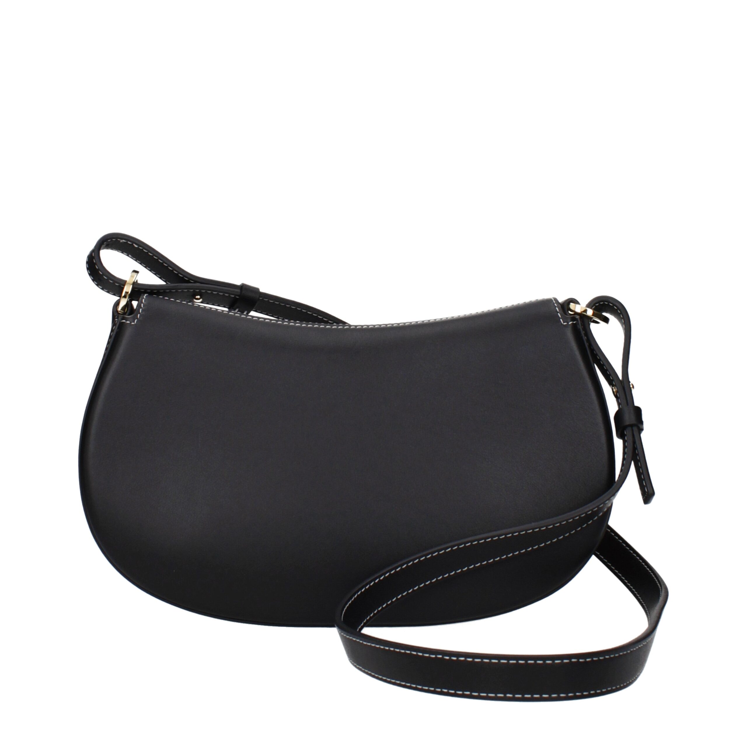 Valentino Garavani Black Leather Shoulder Bag - Image 3