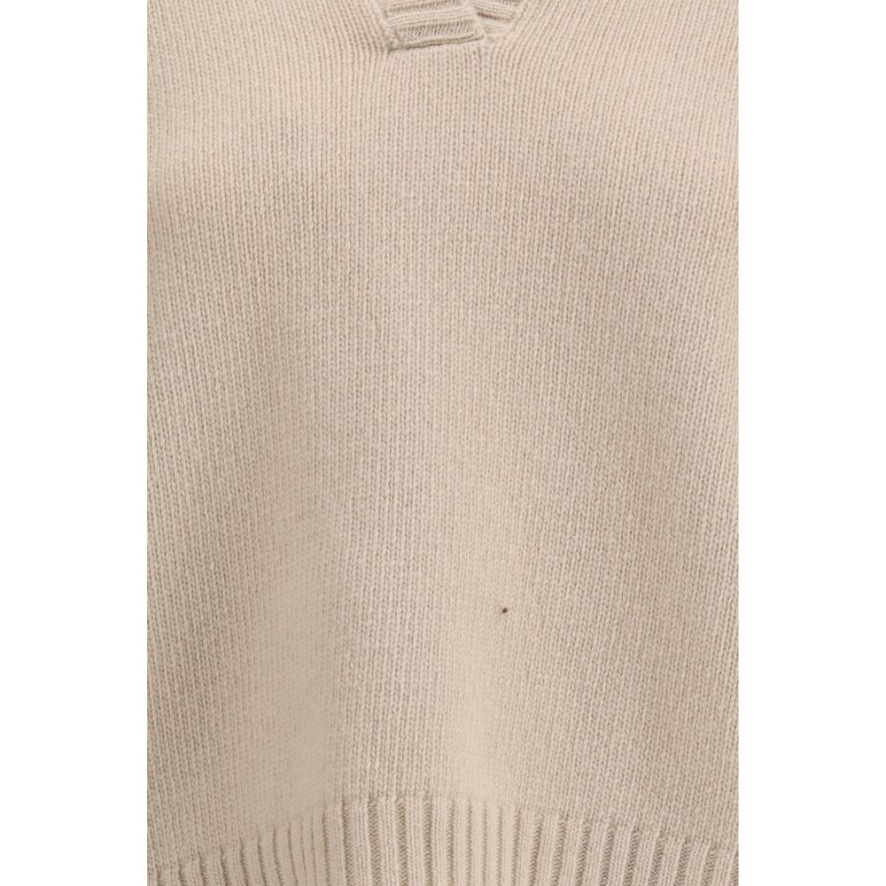 Max Mara Beige Fleece Wool Sweatshirt - Image 3
