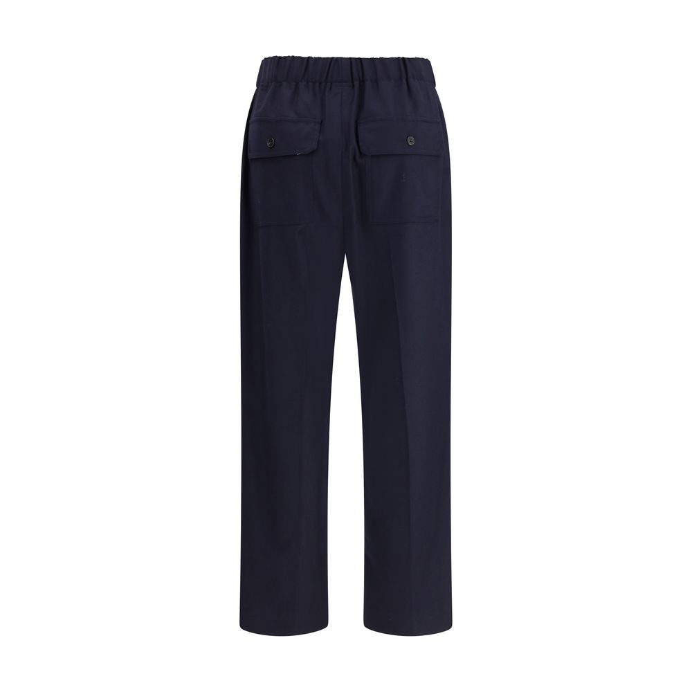 Max Mara Black Cotton Casual Pants - Image 2