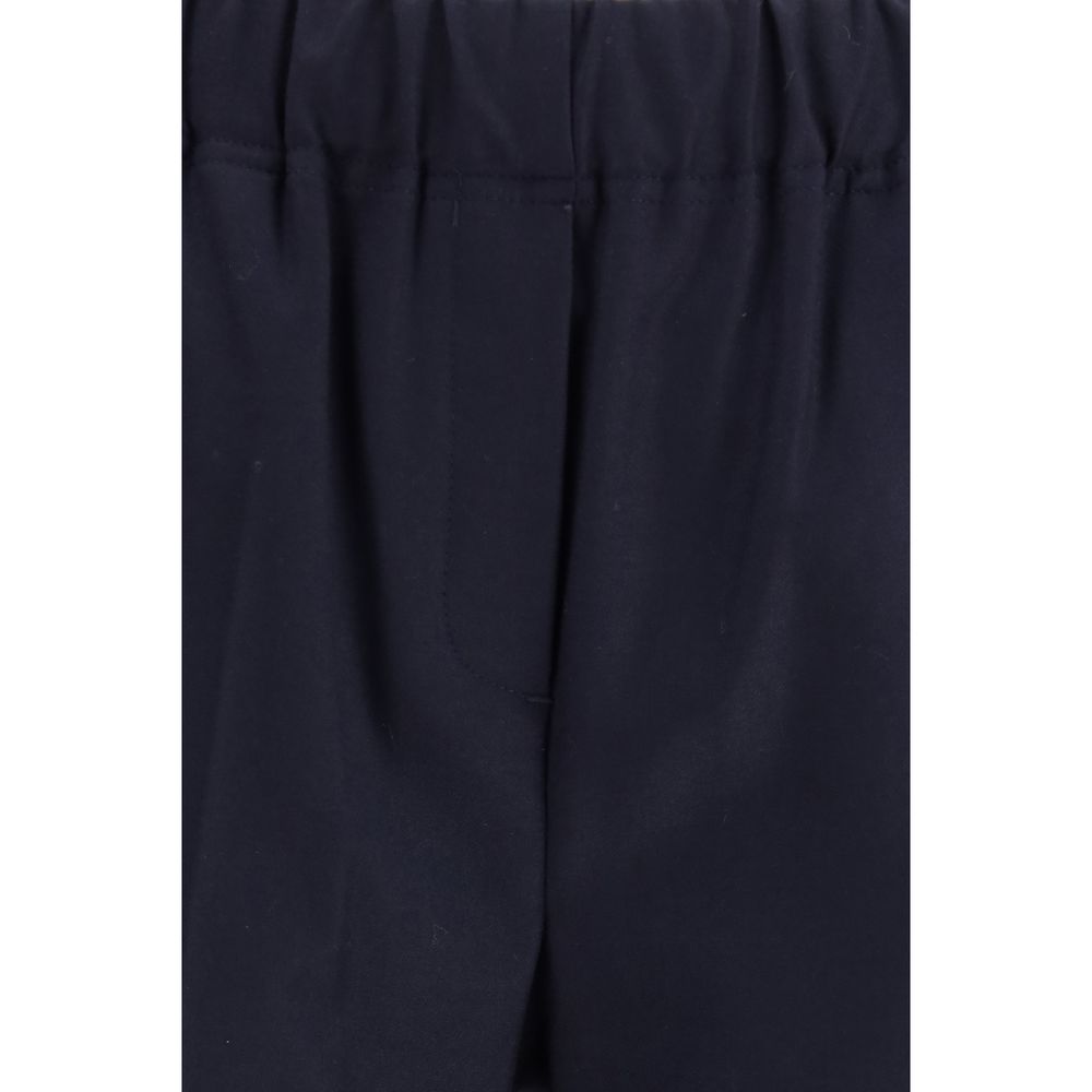 Max Mara Black Cotton Casual Pants - Image 3