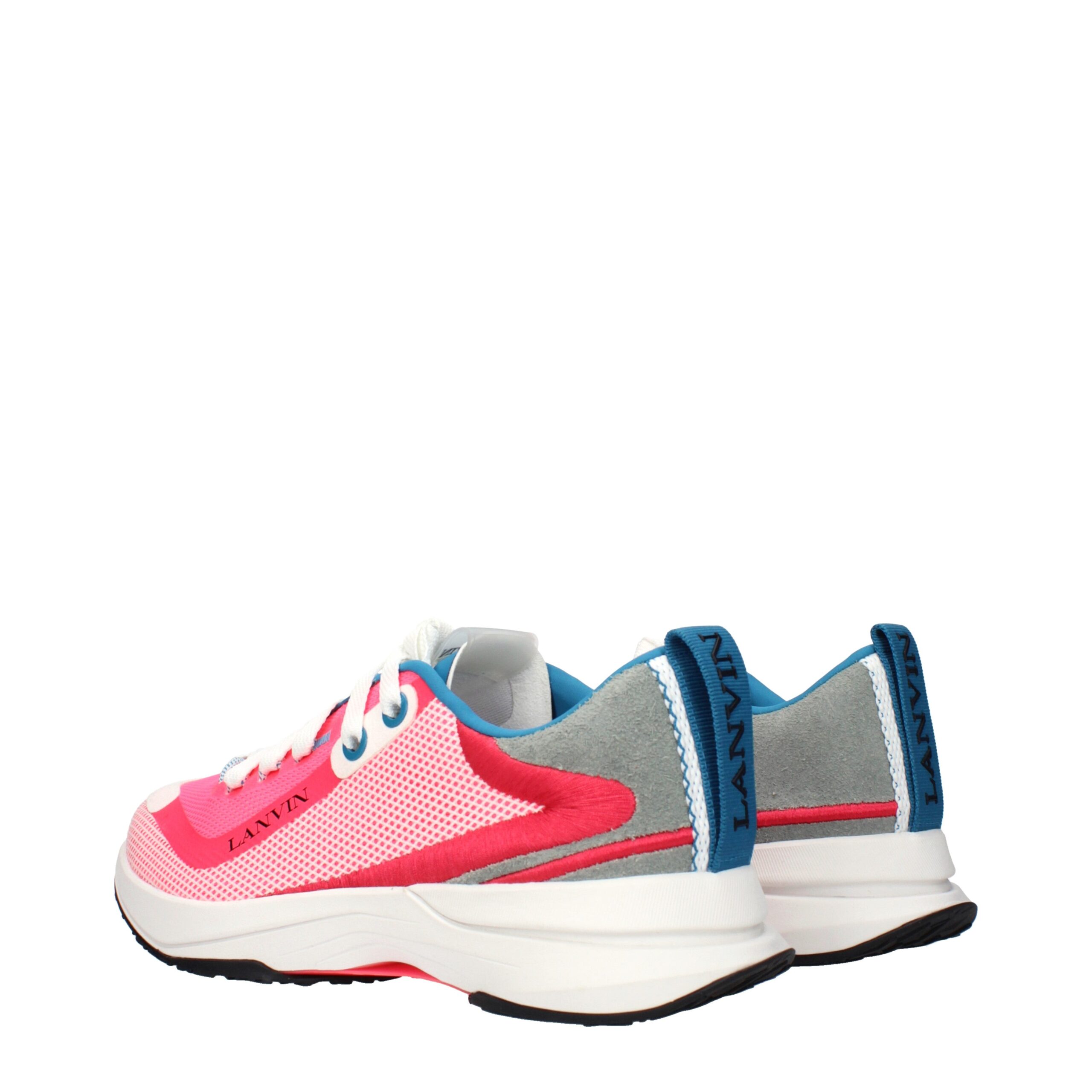 Lanvin Pink Fabric Athletic Sneakers - Image 4