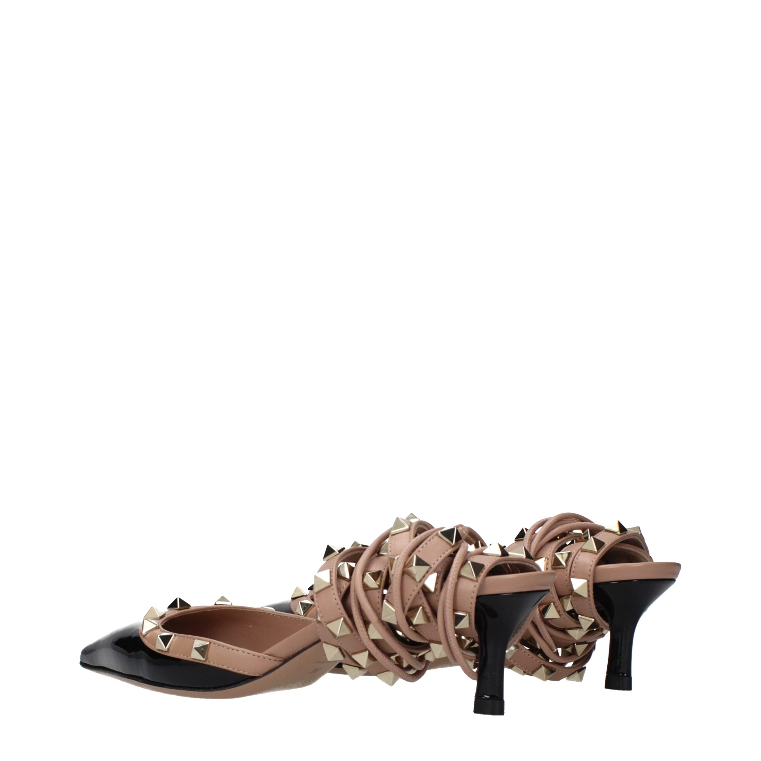 Valentino Garavani Black Leather Strap-On Sandals - Image 4