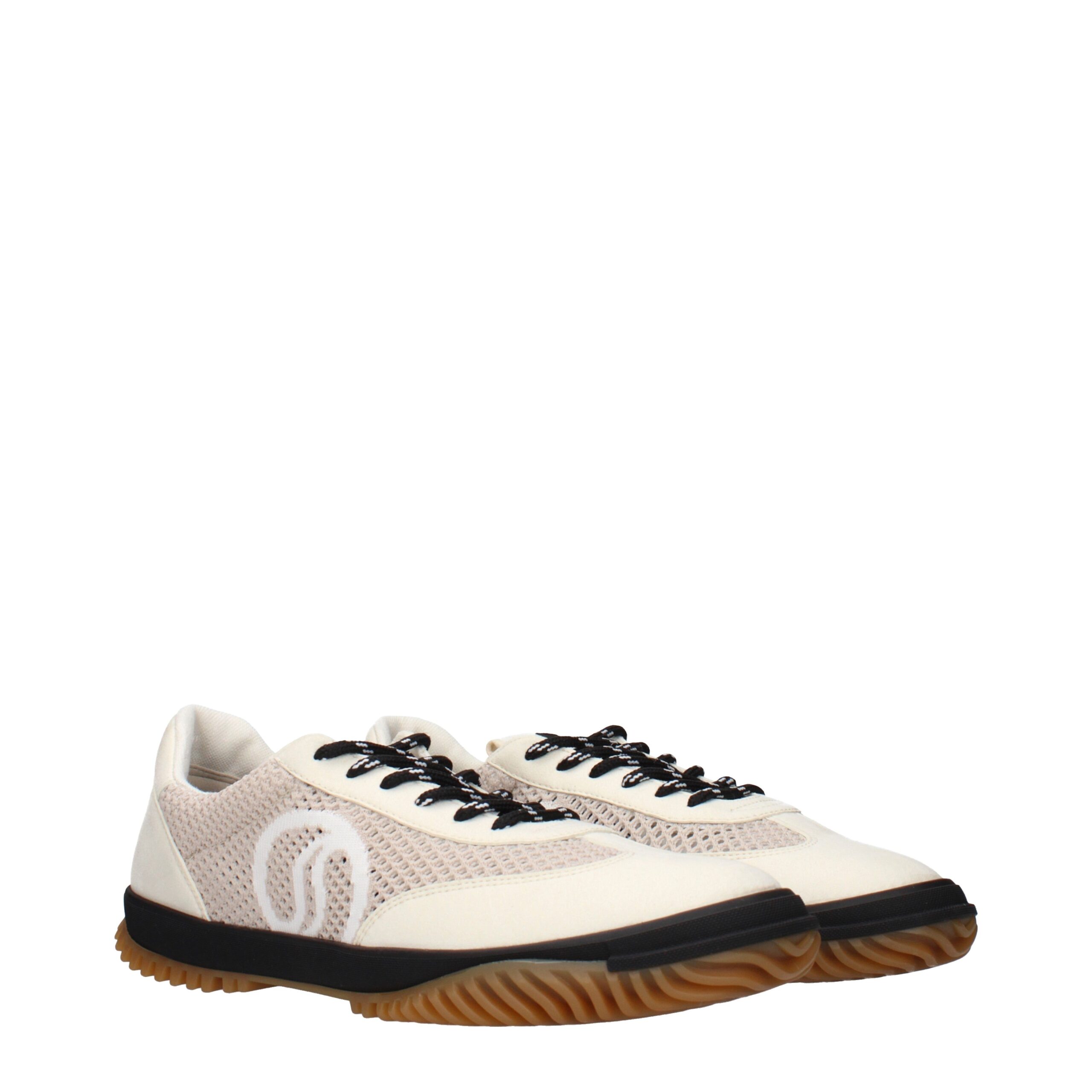 Stella McCartney White Fabric Low Top Sneakers - Image 2