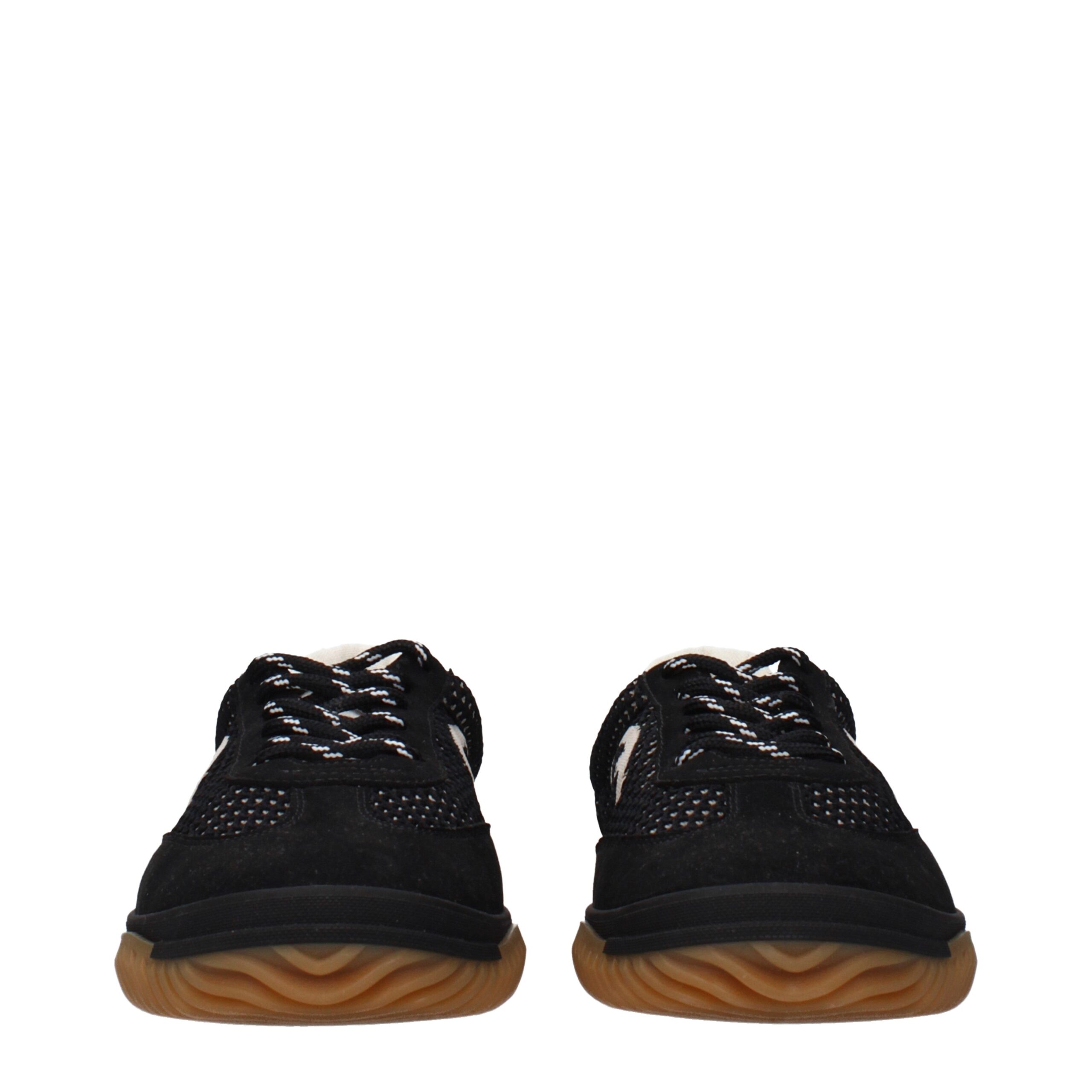 Stella McCartney Black Fabric Low Top Sneakers - Image 3