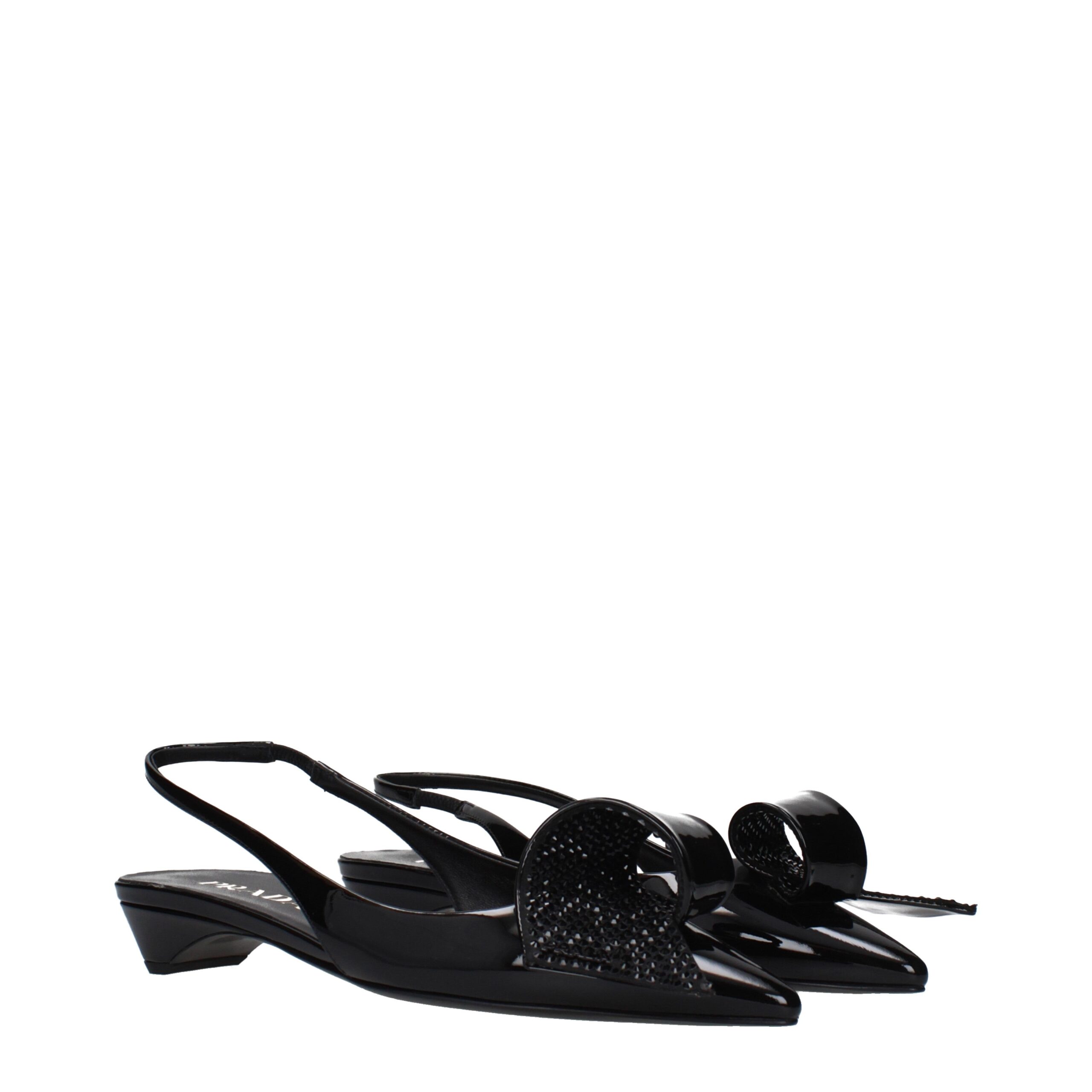 Prada Black Leather Sandals - Image 2