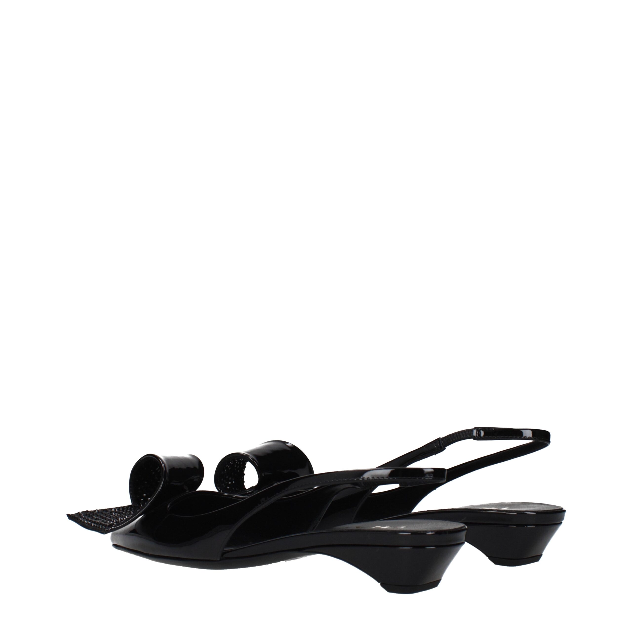 Prada Black Leather Sandals - Image 4